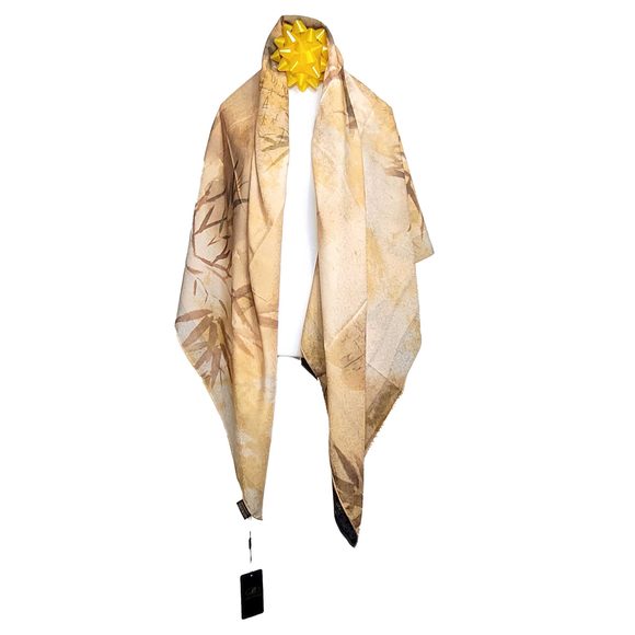 NWT Double Sided Silk Scarf 53"x53" Large Square Shawl Wrap SJJL 3210 - Picture 12 of 15